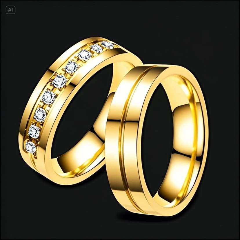 New stainless steel couple ring fashion diamond cold wind ring niche design does not fade jewelry wholesale