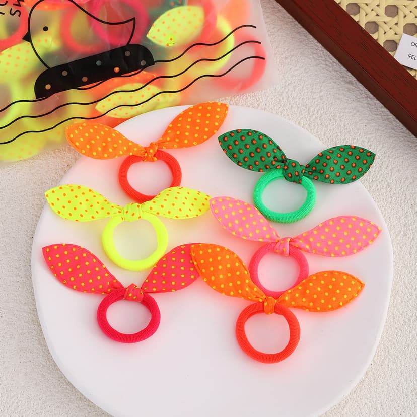 Floral Rabbit Ear Towel Hair Band Does Not Hurt Hair Girls Towel Ring Kidsren's Hair Accessories Headband Cute Hair Rope Without Leaving Traces